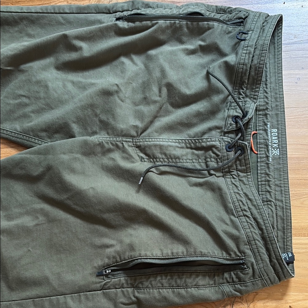 Roark Forest Green Relaxed Trousers